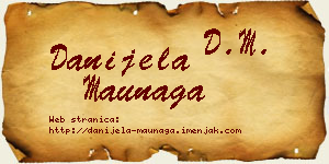 Danijela Maunaga vizit kartica